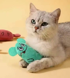 Ukc Іграшка для котів мишка з м'ятою Бірюзова