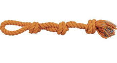 Іграшка для собак Trixie DentaFun Playing Rope канат з 3 вузлами помаранчевий 60 см TX-3275