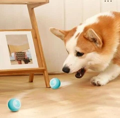Без бренду Розумна куля іграшка для кішки смарт м'ячик PetGravity з світловою панеллю блакитний