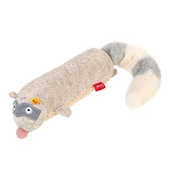 Іграшка для собак GiGwi Plush Friendz Єнот з пищалкою 17 см (25881156)