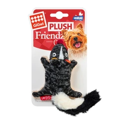 GiGwi Plush - Іграшка для собак Скунс з пищалкою, 9 см