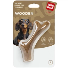 Іграшка для собак Ріг жувальний WAUDOG Fun Wooden, дерево, полімер, розмір S (6255)