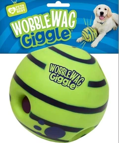 Без бренду Інтерактивний хіхикаючий м’яч іграшка для собак Woopy Ball для тренувань спорту домашніх тварин без батарейок