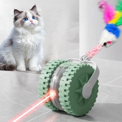 Без бренду Інтерактивна іграшка для кішок Interactive Pet Ball з лазером USB, автоматичний м'ячик із датчиками