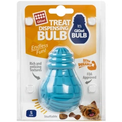 Іграшка для собак GiGwi Bulb Rubber Лампочка гумова, гума, S, блакитна (2336)