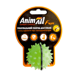 AnimAll Іграшка для собак АнімАлл Фан м'яч каштан 5 см, зелений
