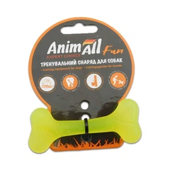 AnimAll Іграшка для собак АнімАлл Фан кістка 8 см, жовтий