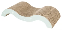 Дряпка для кошенят Trixie 48012 Wave Junior з котячою м'ятою картон світло-бузкова/м'ятна 38х7х18 см (TX-48012) 4011905480121