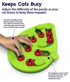 Outward Hound Іграшка інтерактивна для котів OutwardHound Nina Ottosson Buggin Out Puzzle & Play