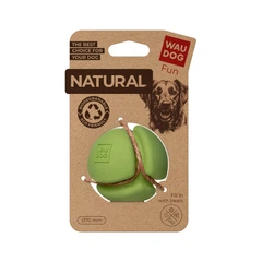 Іграшка для собак WAUDOG Fun Natural М’яч, біорозкладна гума, діаметр 7 см (621318)