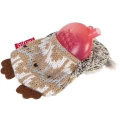 Іграшка для собак GiGwi Plush Сова з пискавкою, текстиль, 10 см (75036)