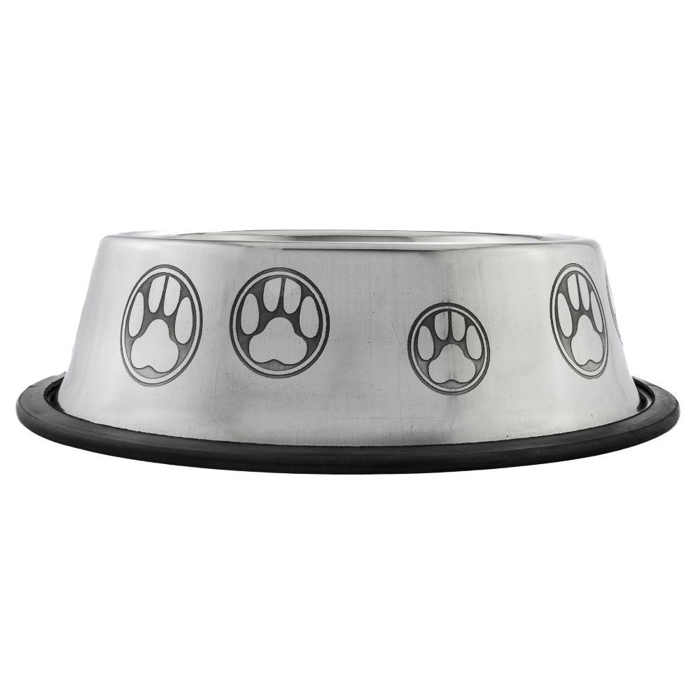 Миска металева ArjanImpex Non Tip Etched 940 мл - сріблястий