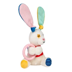 Іграшка для собак GiGwi Plush Зайчик з кільцем та пискавкою