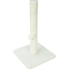 Дряпка для котів Lucky Pet ДКП сезаль міні, білий, стовпчик - 30х30х51см
