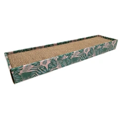 Дряпка з гофрокартону з котячою м'ятою 48*12*5 см Croci Homedecor Texte Leaves
