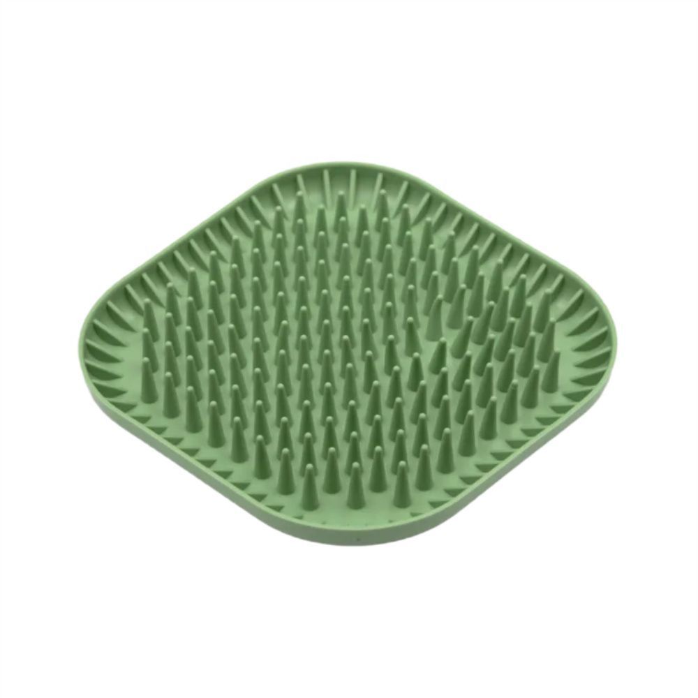 Fiboo Fiboowl Spiky–hedgehog миска-килимок для собак 19х19 см - зелений