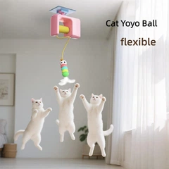 Без бренду Інтерактивна іграшка для котів на присосці Pet Toy Ball з автоматичним рухом