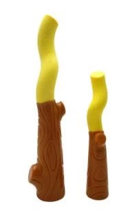 AnimAll AGrizZzly 0488 Іграшка Гілка двокольорова S, жовта/коричнева, (22,8х5,5х4,2 см)