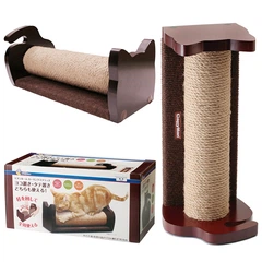 Кігтеточка (дряпка) для котів CattyMan Scratching Rolling Post обертальний стовпчик з каркасом (87912)