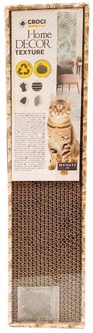 Когтеточка з котячою м'ятою з гофрокартону Croci Homedecor Texture Dimensions 48*12,5*5 см