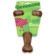Benebone Wishbone Bacon іграшка міцна для гризіння Важіль, зі смаком бекону, розмір LARGE, для собак вагою до 40 кг