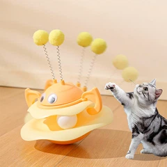 Іграшка Taotaopets 014435 Yellow для кота інтелектуальна Неваляшка