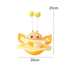 Іграшка Taotaopets 014435 Yellow для кота інтелектуальна Неваляшка
