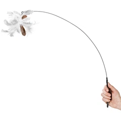 Іграшка для котів WAUCAT Fun Teaser дражнилка на присосці з пером, 80 см