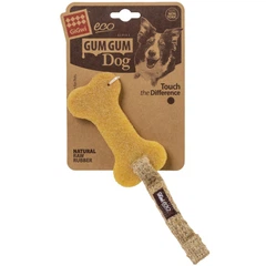 Іграшка для собак GiGwi Gum Gum Гумова кістка мала, екогума, текстиль, 24 см (2302)