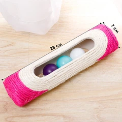 Кігтеточка Taotaopets 071111 Pink іграшка для кота з 3 кульками