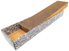 Кігтеточка драпак дряпка для котів з гофрокартону CROCI ANIMALIER (зебра), 48х12х5 см C6021576