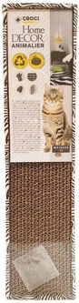 Кігтеточка драпак дряпка для котів з гофрокартону CROCI ANIMALIER (зебра), 48х12х5 см C6021576