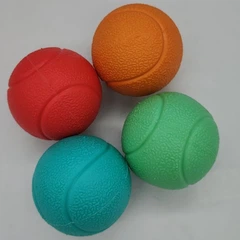 Малий баскетбольний м'яч для собак зі звуком Bonny TPR Pet Teething Dog Chew Toy, S Помаранчевий