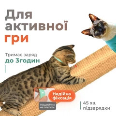 Іграшка для котів іграшка для собак лазер для кота інтерактивна іграшка нашийник з лазером зелений Kayfovo KKZ-75