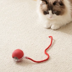 Без бренду Інтерактивна іграшка для тварин Rolling Ball Red