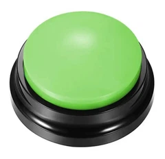 Без бренду Звукова кнопка для собак та котів Pet Button з голосовою командою Зелений 9×4.5 см