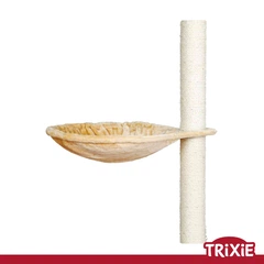 Гамак великий для котів, плюш, для будиночка та дряпалки Trixie 43981 на металевому каркасі, 45см,беж (TX-43981) 4047974439814