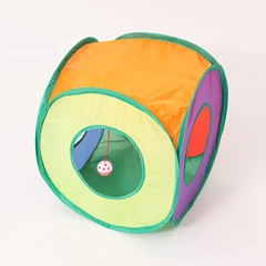Без бренду Ігровий куб-будиночок для котів 40см Cat Play Tent Tunnel