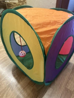 Без бренду Ігровий куб-будиночок для котів 40см Cat Play Tent Tunnel