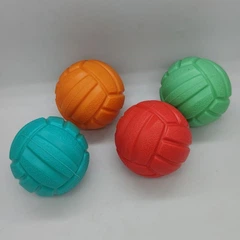 Великий волейбольний м'яч для собак зі звуком Bonny TPR Pet Teething Dog Chew Toy, L Помаранчевий