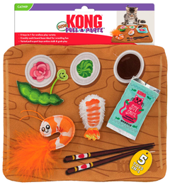 Інтерактивна іграшка для котів Kong Pull-A-Partz Sushi Play Mat 28 x 26 см (35585459486)