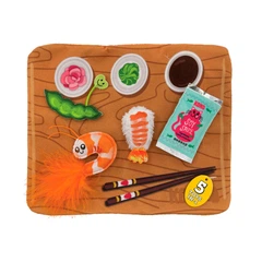 Інтерактивна іграшка для котів Kong Pull-A-Partz Sushi Play Mat 28 x 26 см (35585459486)