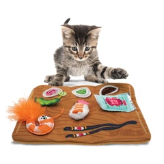 Інтерактивна іграшка для котів Kong Pull-A-Partz Sushi Play Mat 28 x 26 см (35585459486)