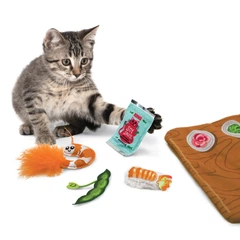 Інтерактивна іграшка для котів Kong Pull-A-Partz Sushi Play Mat 28 x 26 см (35585459486)