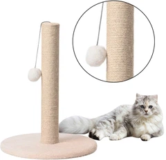 Кігтеточка для котів LEAN Toys Вежа 40 x 30 см Бежева (5905991034544)