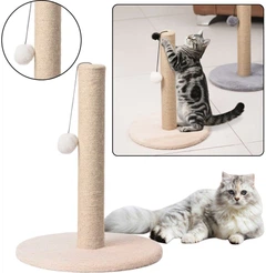 Кігтеточка для котів LEAN Toys Вежа 40 x 30 см Бежева (5905991034544)