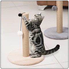 Кігтеточка для котів LEAN Toys Вежа 40 x 30 см Бежева (5905991034544)