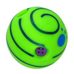 Ukc М'яч для собак хіхікаючий великий та міцний м'ячик WOOPY BALL інтерактивна іграшка 14 см зі звуком для ігор