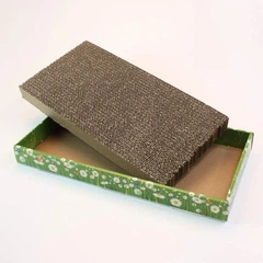 Когтеточка з котячою м'ятою з гофрокартону Croci Cardboard 48*25*5 см