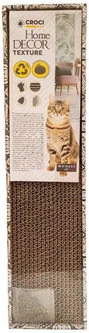Когтеточка з котячою м'ятою з гофрокартону Croci Homedecor Texture 48*12,5*5 см (майоліка)